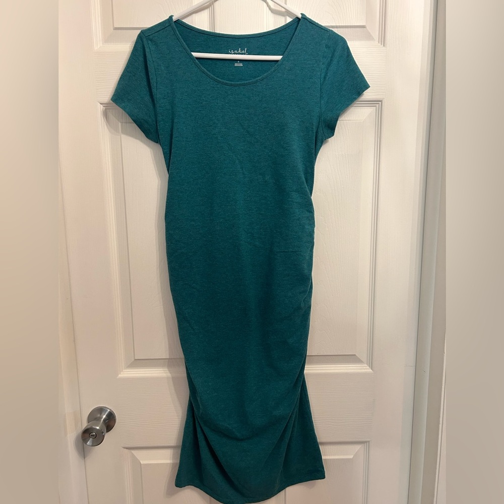 Turquoise maternity dress